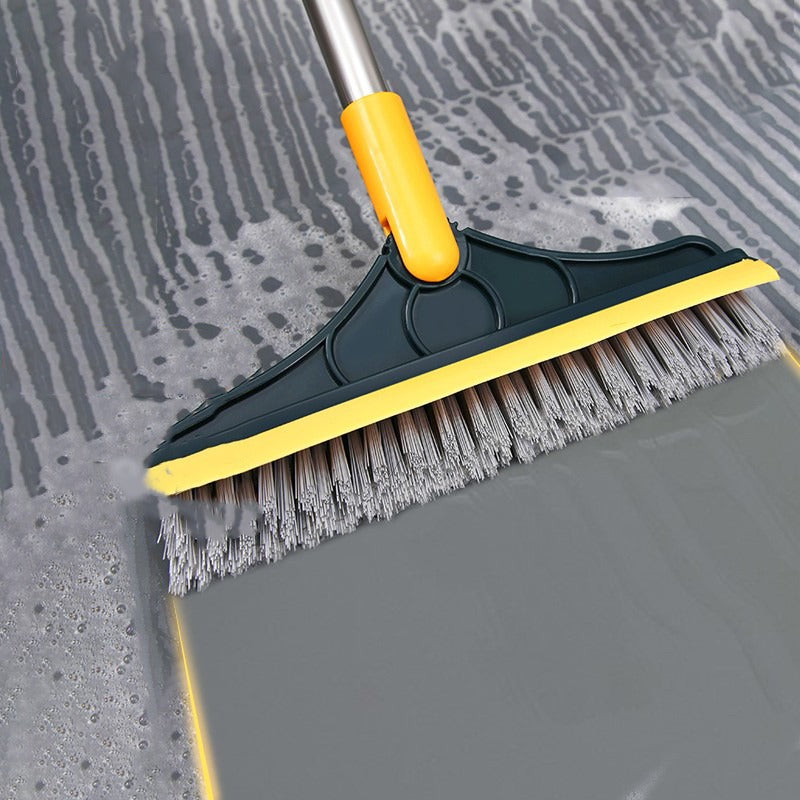 Cepillo giratorio de limpieza de pisos con cerdas en V desmontables y  diseño ergonómico para la limpieza de ventanas de cocinas de baños